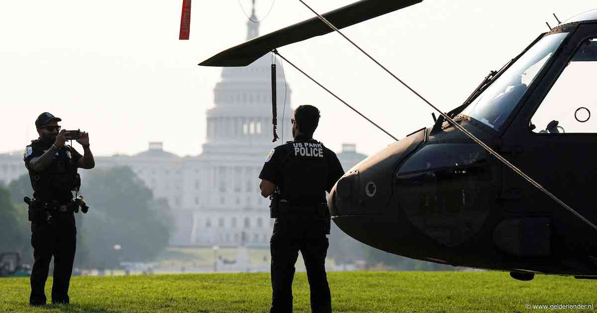 Washington is vesting geworden voor Trumps droomparade: ‘Alsof we in oorlog zijn’
