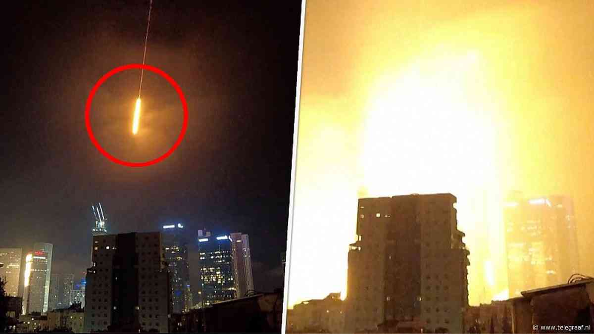 Luchtaanvallen Iran op Israël: projectiel slaat in