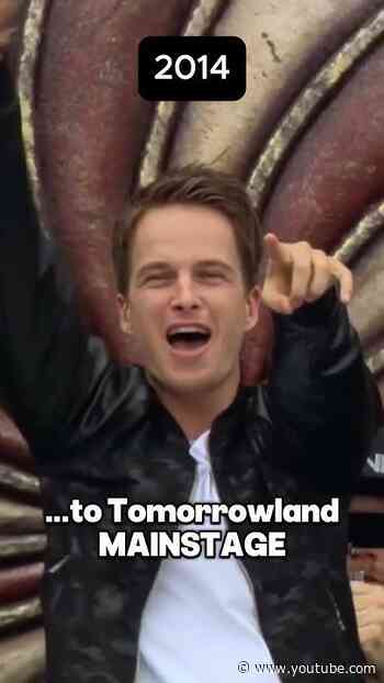 From DJ-ing for 20 people to Tomorrowland mainstage in 5 years