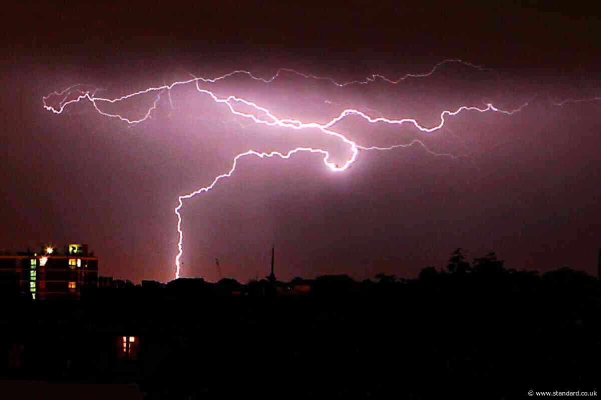 'Insane' thunderstorms hit UK with 30,000 lightning strikes as London set for heatwave
