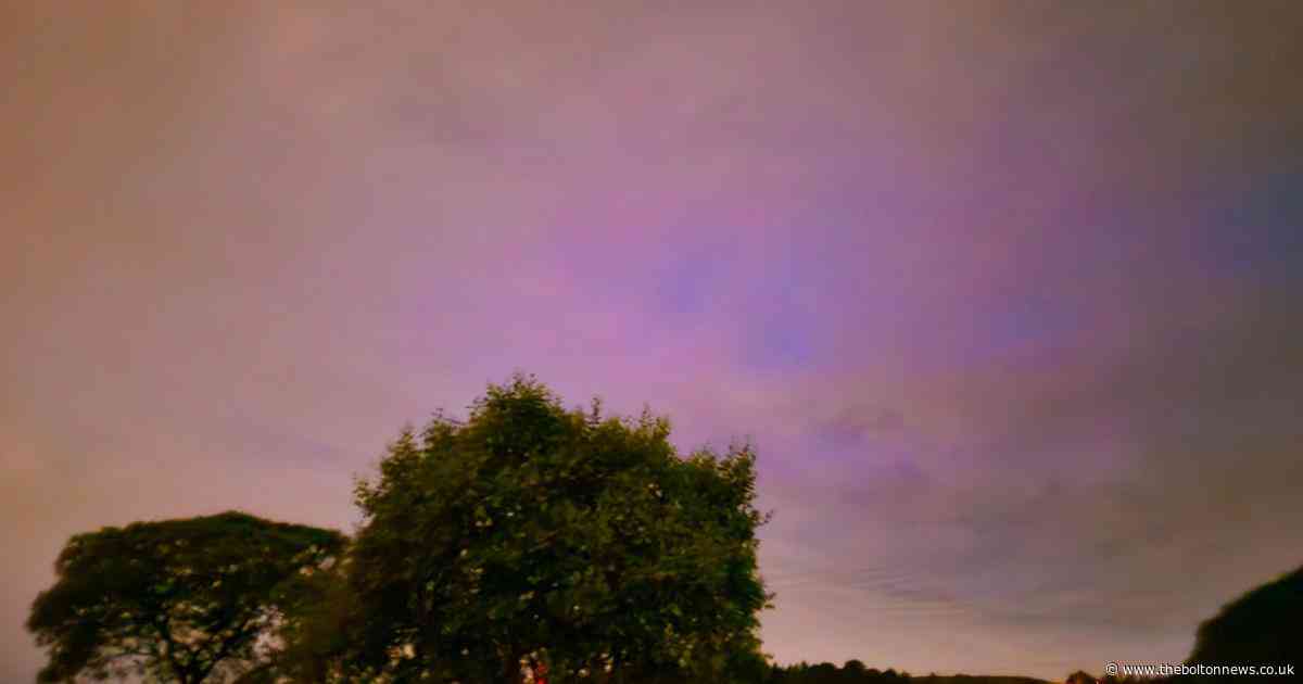 Pictures of the Northern Lights visible over Bolton last night
