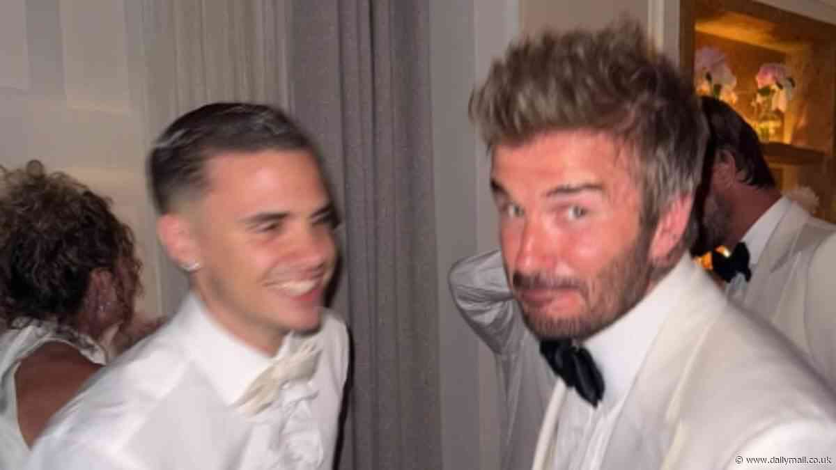 Brooklyn Beckham fails to acknowledge his dad David's knighthood while Romeo shares a tribute as family feud rumbles on