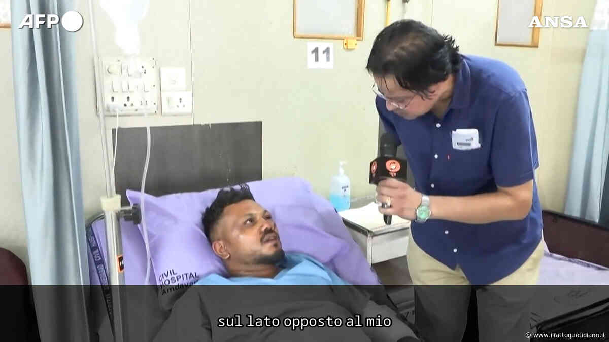 “Ho pensato di morire anche io, poi ho riaperto gli occhi”: il racconto dell’unico superstite del disastro aereo in India