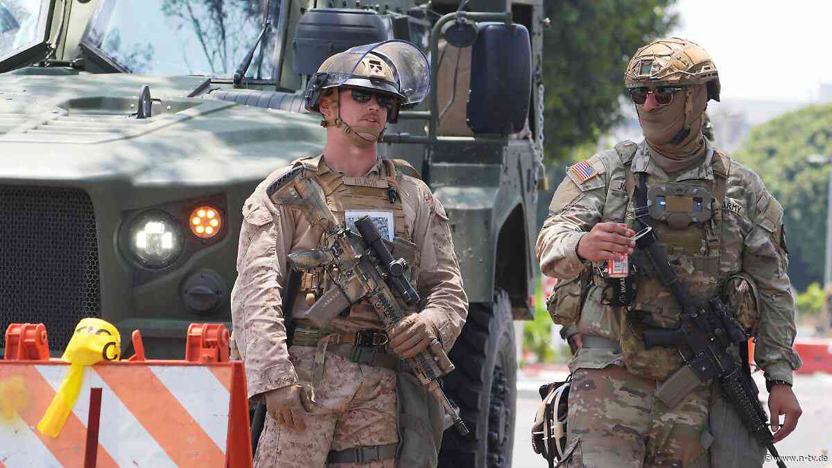 "Das Geld der Steuerzahler": Vor Anti-Trump-Protesten: Marines beziehen Stellung in L.A.