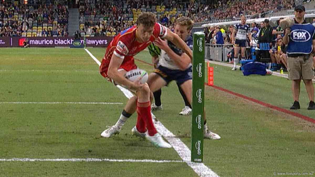 NRL LIVE: Winger’s freak effort helps Dolphins lead despite Cowboy star’s acrobatics
