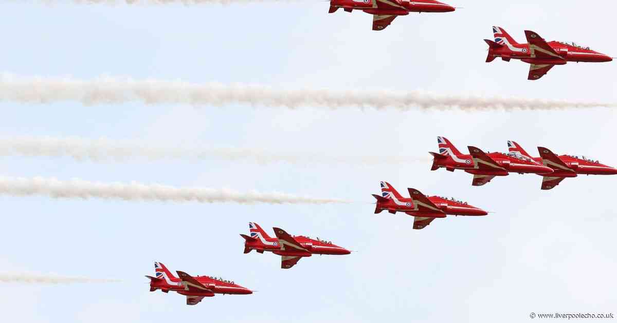 Red Arrows display locations and dates in 2025