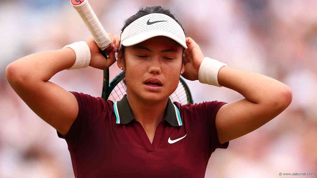 Emma Raducanu withdraws from Berlin Open due to back injury concerns - as fears grow for British No 1's Wimbledon hopes just 17 days before the Championships