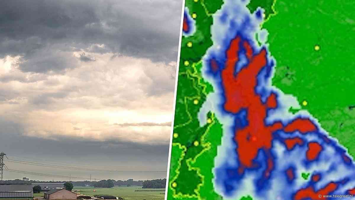 Onweersbuien op komst: hier gaat het los