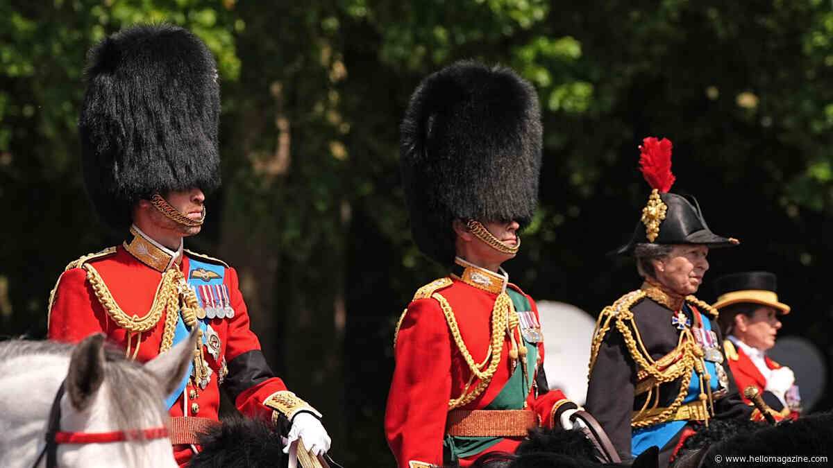Why King Charles, Prince William and Princess Anne wore black armbands at Trooping the Colour