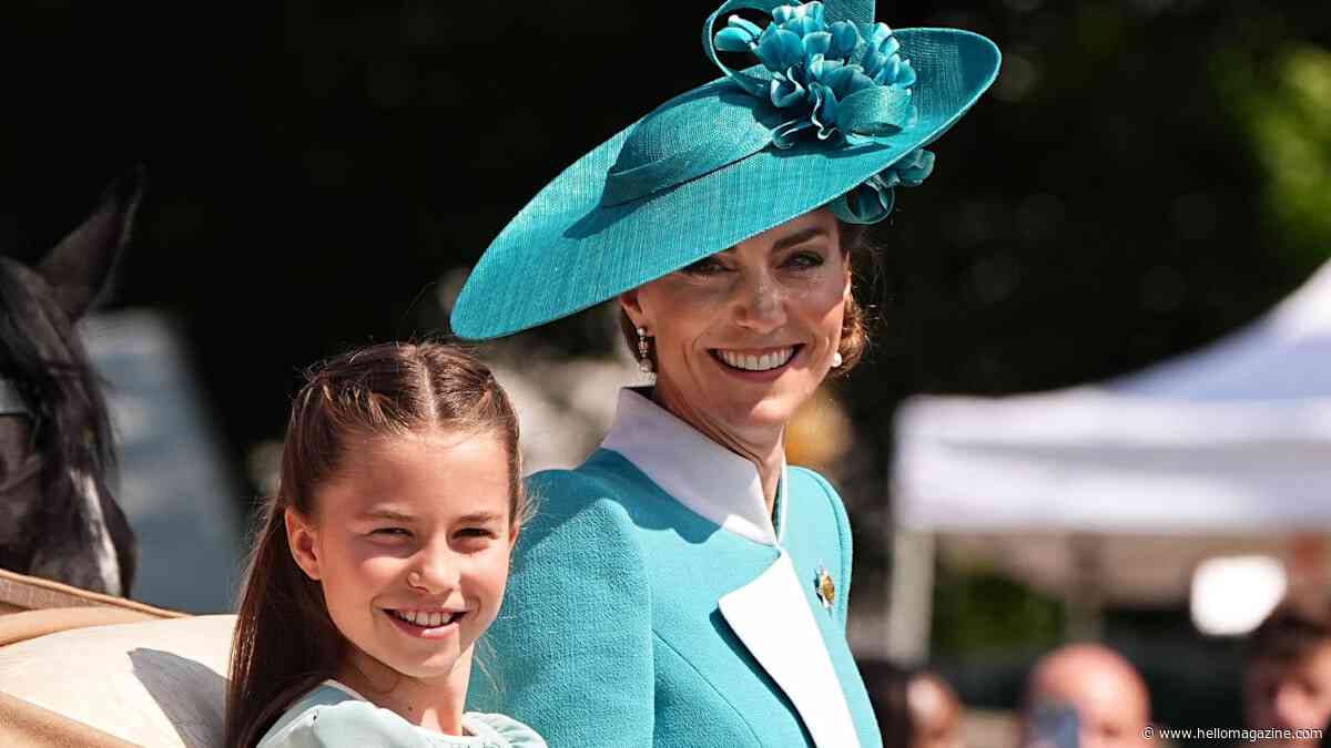 Princess Charlotte and Princess Kate share an adorable mother-daughter moment at Trooping the Colour 2025