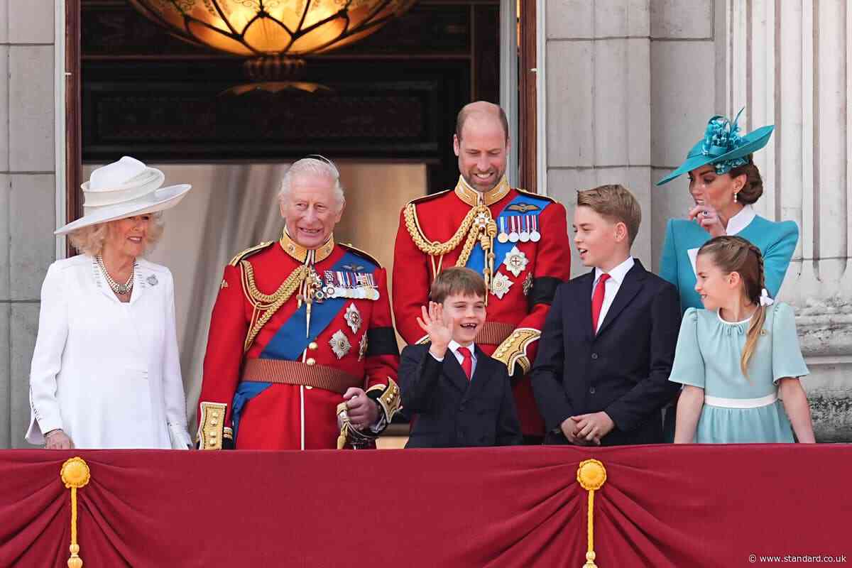Trooping the Colour latest: Red Arrows fly over Buckingham Palace as military parade marks King's birthday