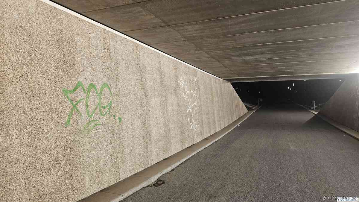 Opnieuw graffiti in Esperantotunnel Groningen