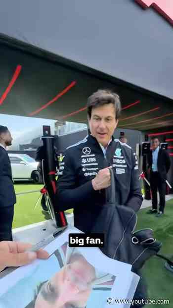A special surprise for Toto in Montreal 😉 #f1 #formula1 #mercedesf1