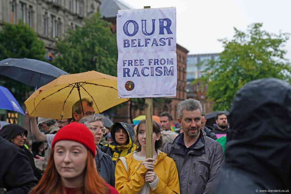 Northern Ireland one petrol bomb away from a racist murder, Belfast rally hears