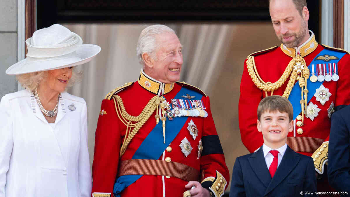 Prince Louis copies granddad King Charles with regal gesture
