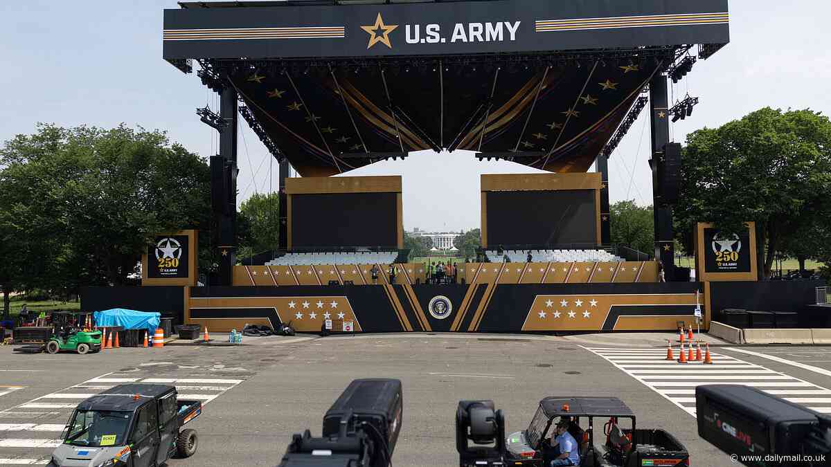 Donald Trump set to flex military might at army's 250th birthday parade… but one thing could imperil celebrations
