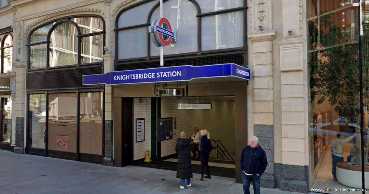 Patient rushed to hospital at Knightsbridge station