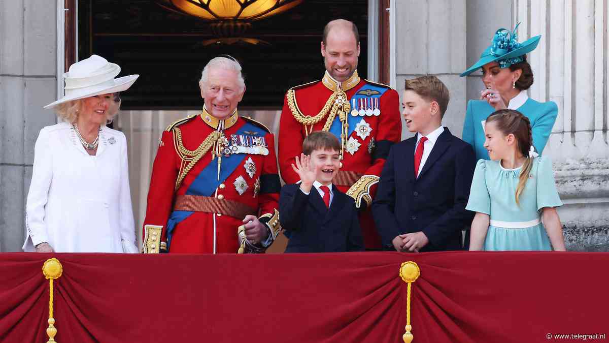Britse prins Louis (7) steelt opnieuw de show tijdens balkonscène Trooping the Colour