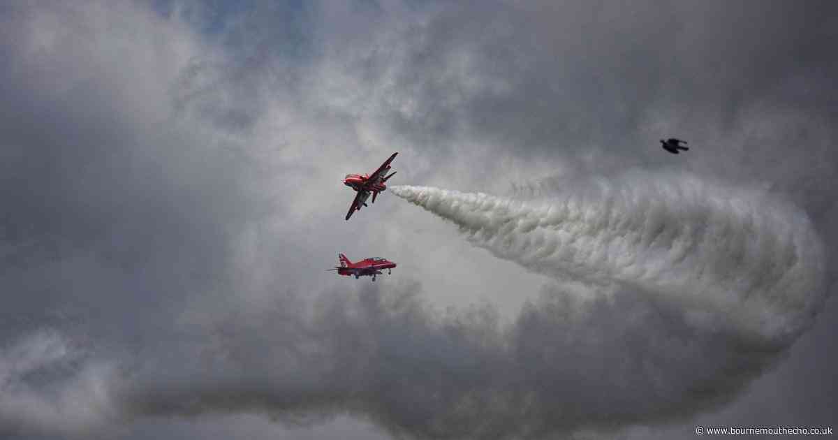 Red Arrows in Dorset after eco-friendly flypast for King's birthday
