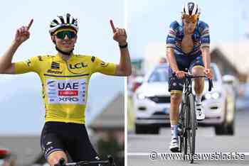 Pogacar nog steviger in het geel, podium wordt moeilijke opgave voor Evenepoel: dit is het klassement van de Dauphiné na rit 7