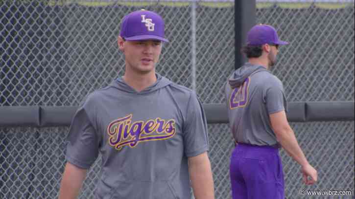 LSU opens College World Series with SEC clash against Arkansas on Saturday night