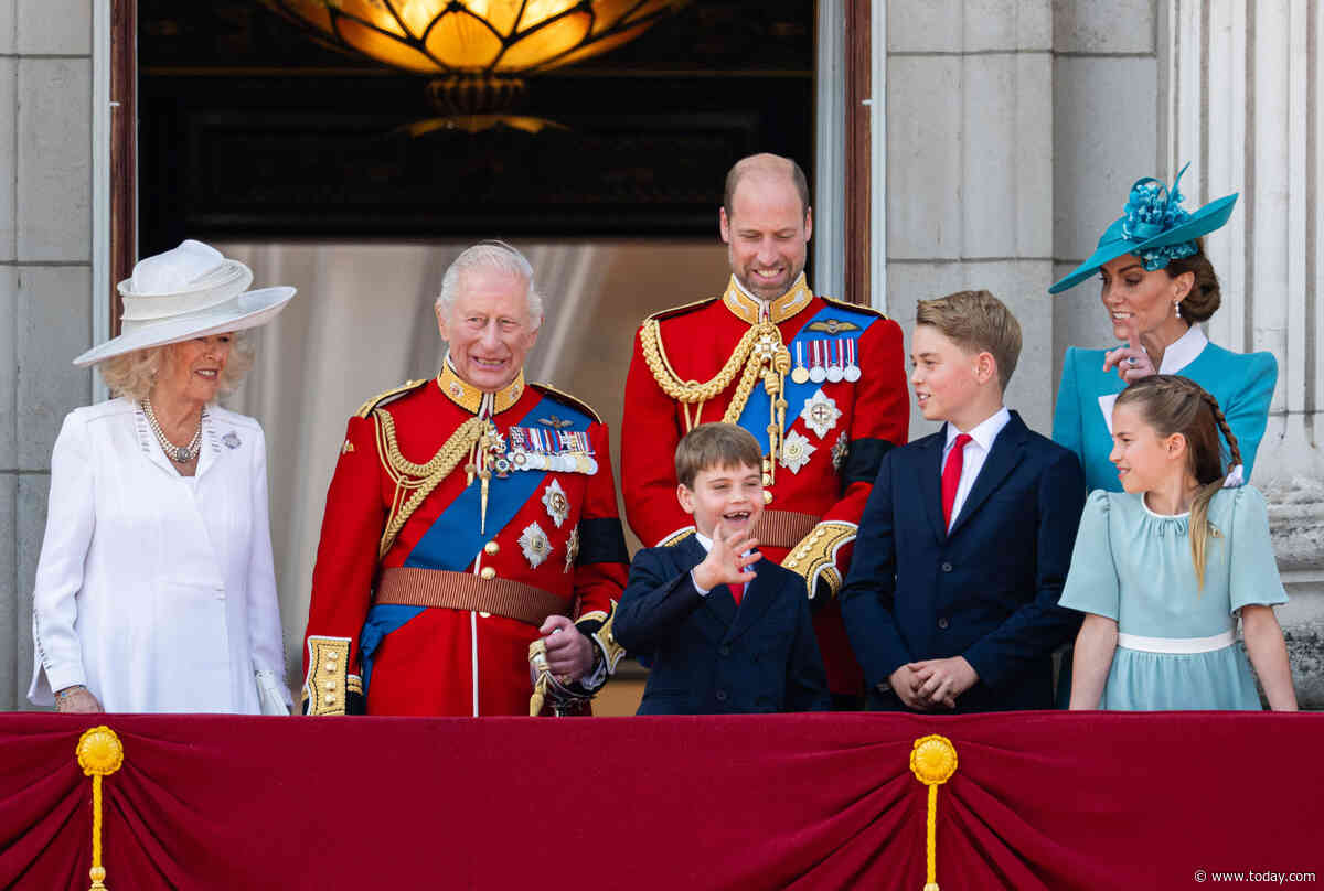 Prince Louis Makes the Royals Break Character as He Waves From Buckingham Palace's Balcony