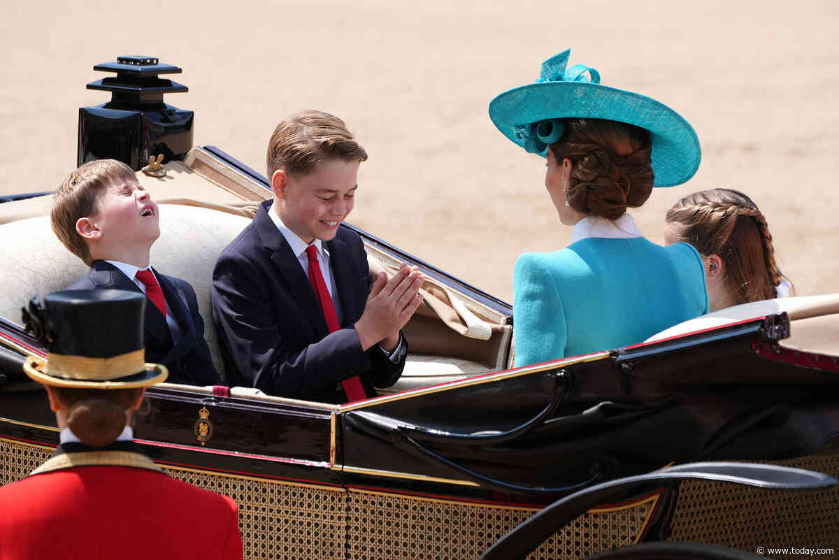 Prince George and Prince Louis Make Adorable Faces During Trooping the Colour