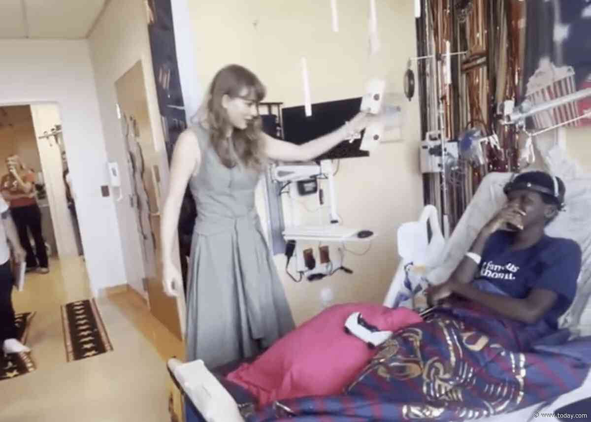 Taylor Swift Has Sweet Moment With Patients at the Children's Hospital in Florida