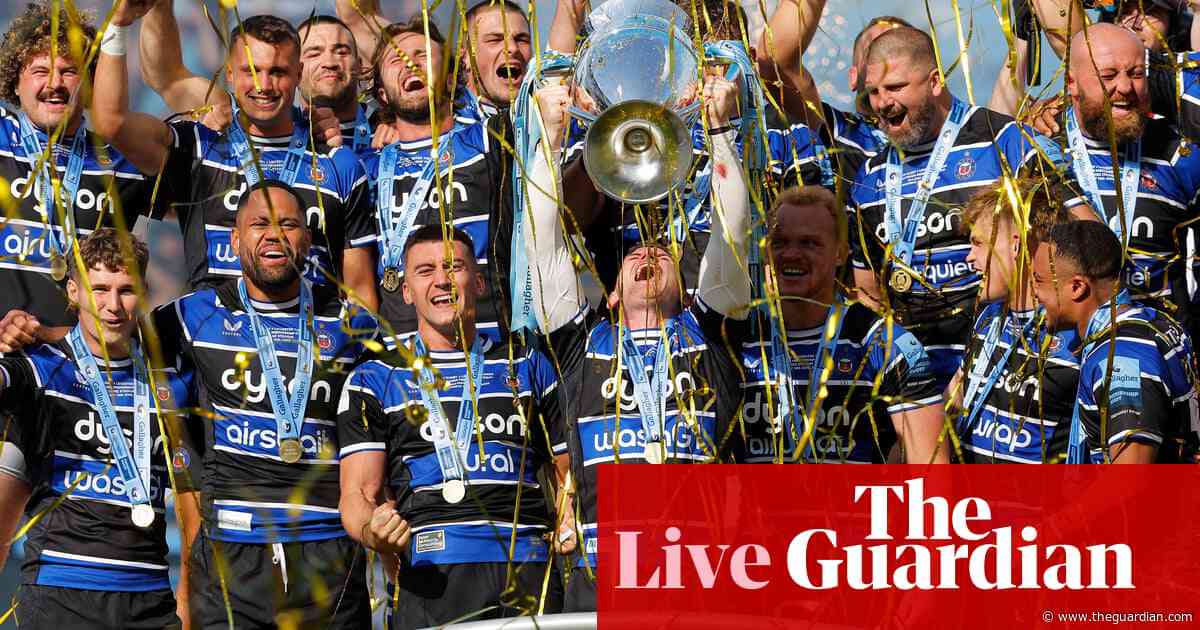 Bath hold off Leicester to win Premiership title after 23-21 victory – as it happened