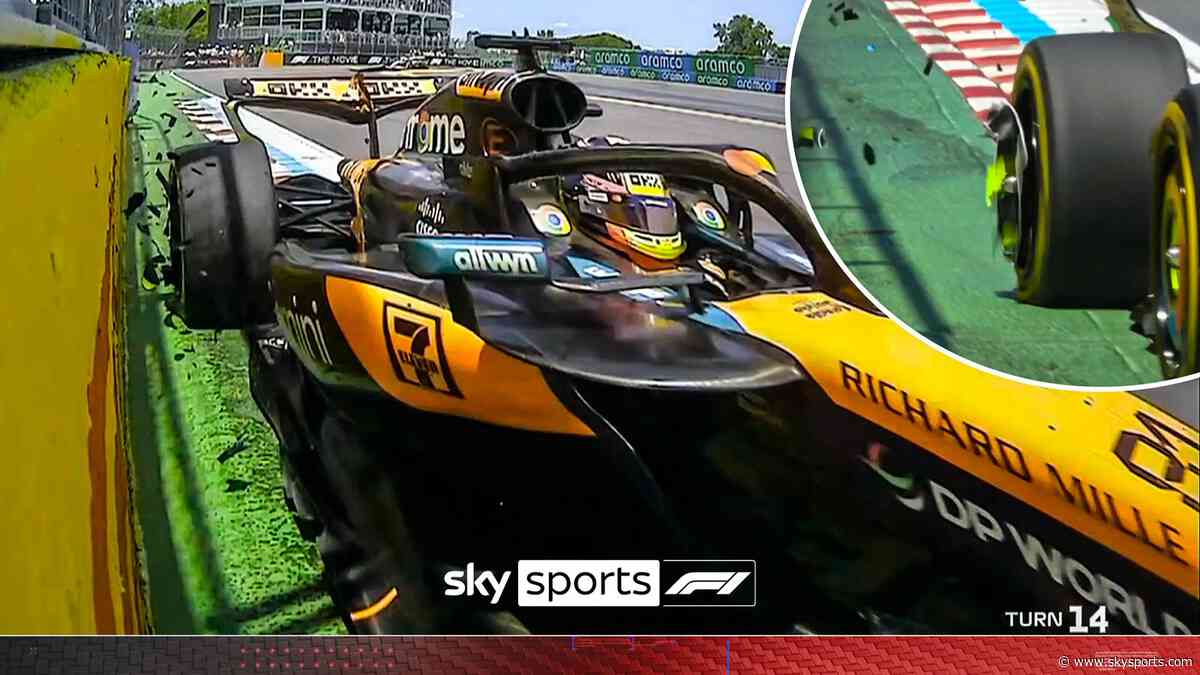 'That's BIG!' | McLaren left LIMPING after Piastri HITS the wall!