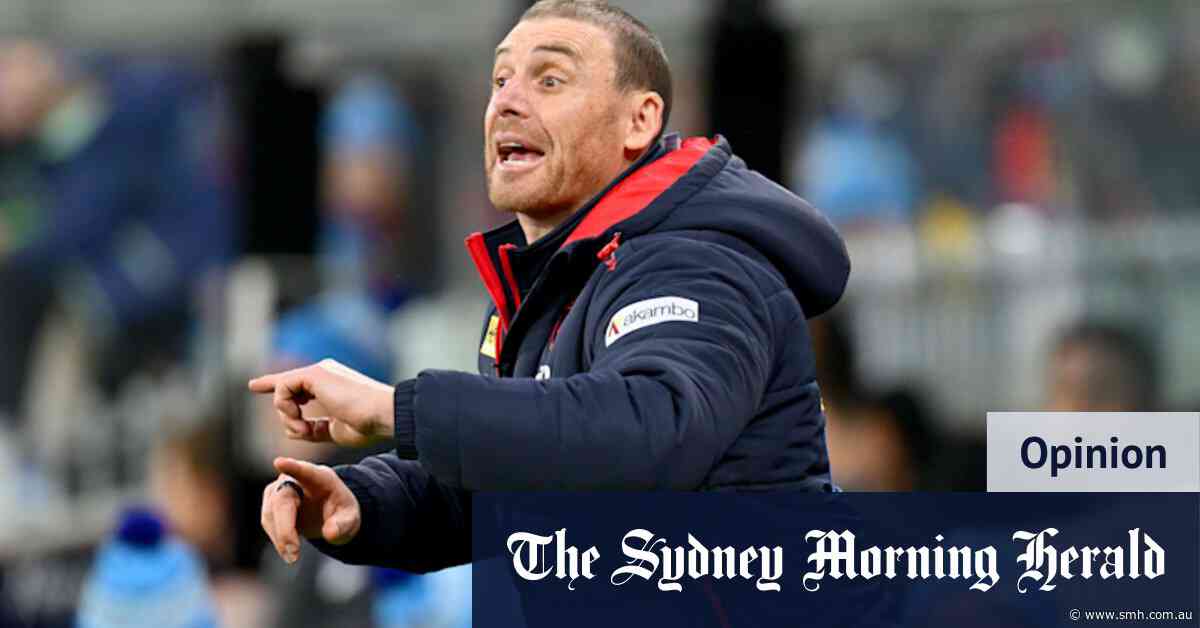 Good enough: Simon Goodwin’s done enough repairs to coach Demons next year