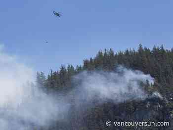 Wildfire menacing Squamish appears to stabilize amid cooler conditions