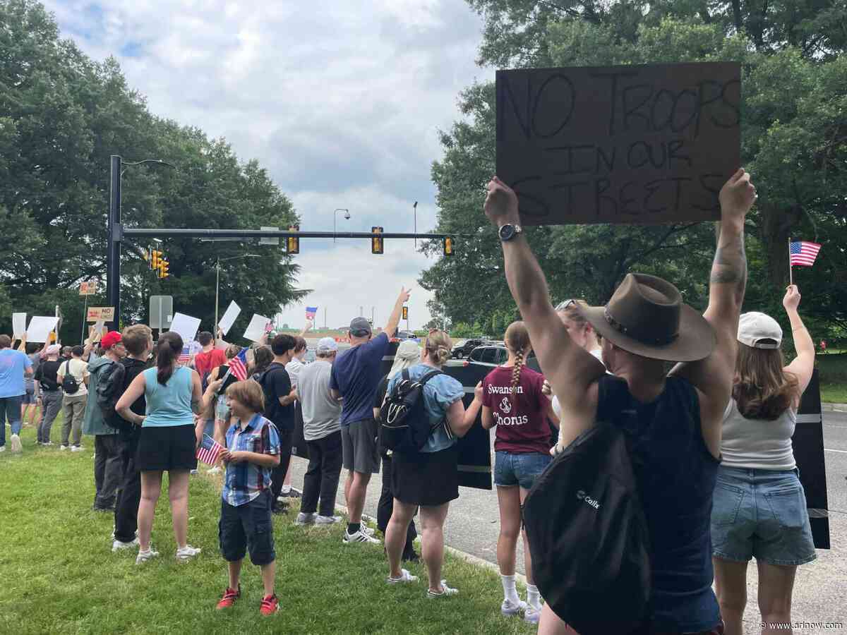 DEVELOPING: Huge ‘No Kings’ crowds protest in Arlington ahead of military parade
