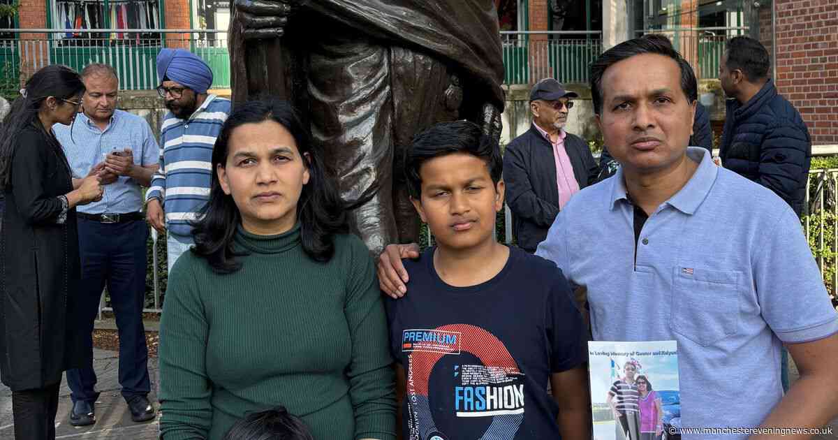 'They were my family' - Dad's tribute to best friends killed in Air India plane crash during Manchester vigil