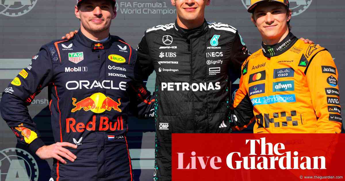 Formula One: Mercedes’ Russell snatches pole for Canadian grand prix – as it happened