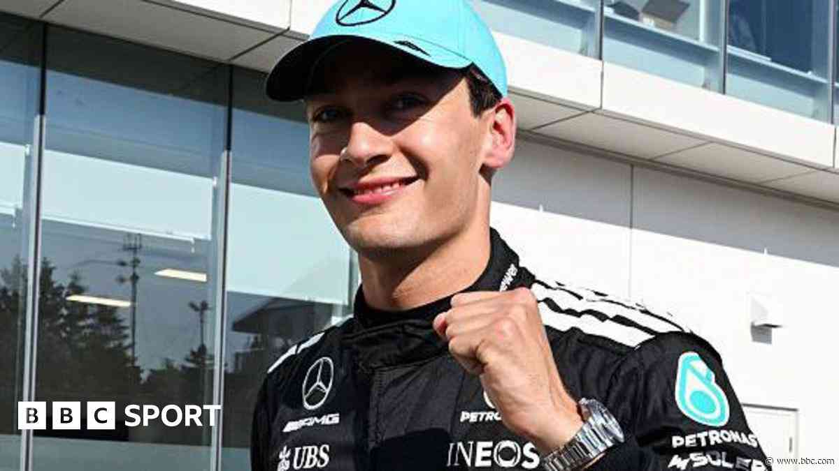 Russell snatches 'mighty' pole from Verstappen