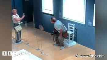 Museum's plea after couple break crystal-covered chair