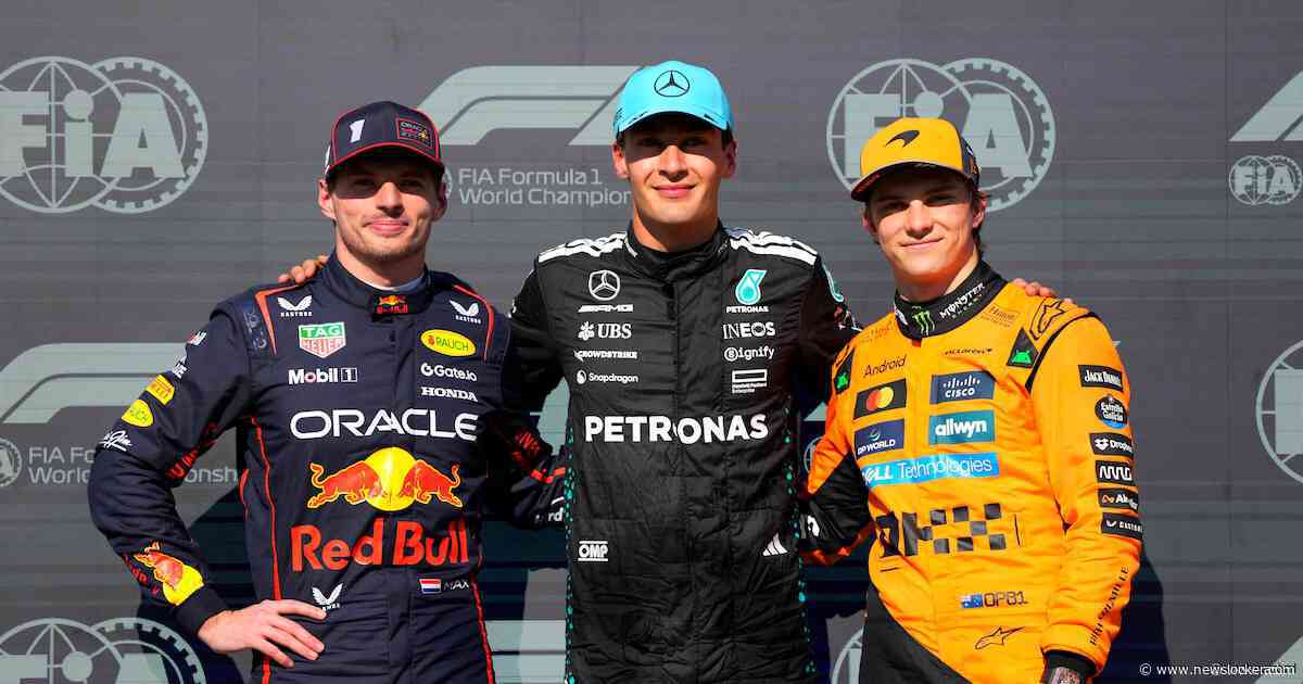 Geen Vaderdagcadeautje voor Verstappen: Russell pakt als duveltje uit het doosje poleposition