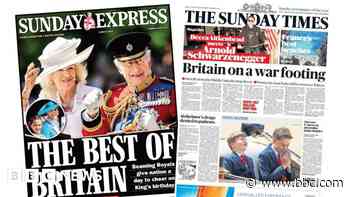 The Papers: 'Best of Britain' and the country on a 'war footing'