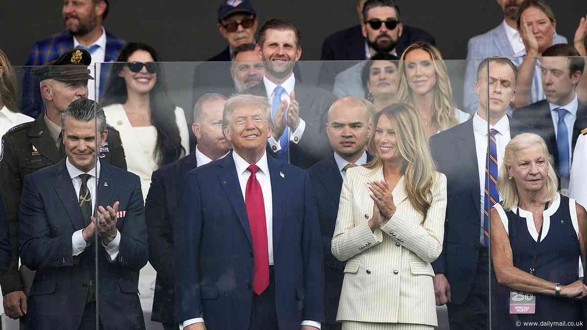 Trump military parade live: President slams cost critics as celebrations get underway amid radical No King protests