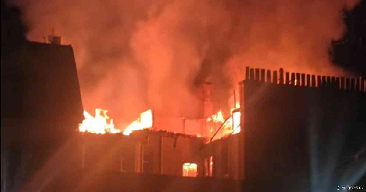 Man killed in four-storey blaze with 40 people evacuated from their homes