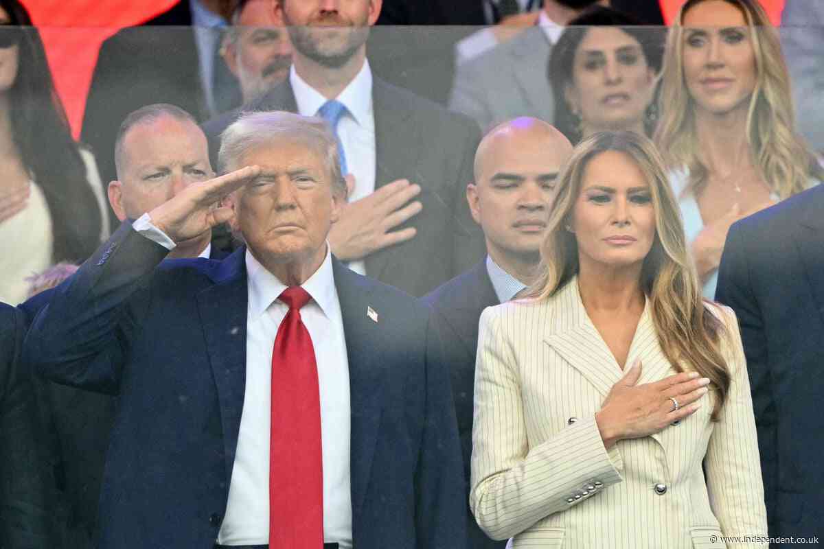 Trump military parade live: President spends his birthday watching Army’s 250th anniversary show
