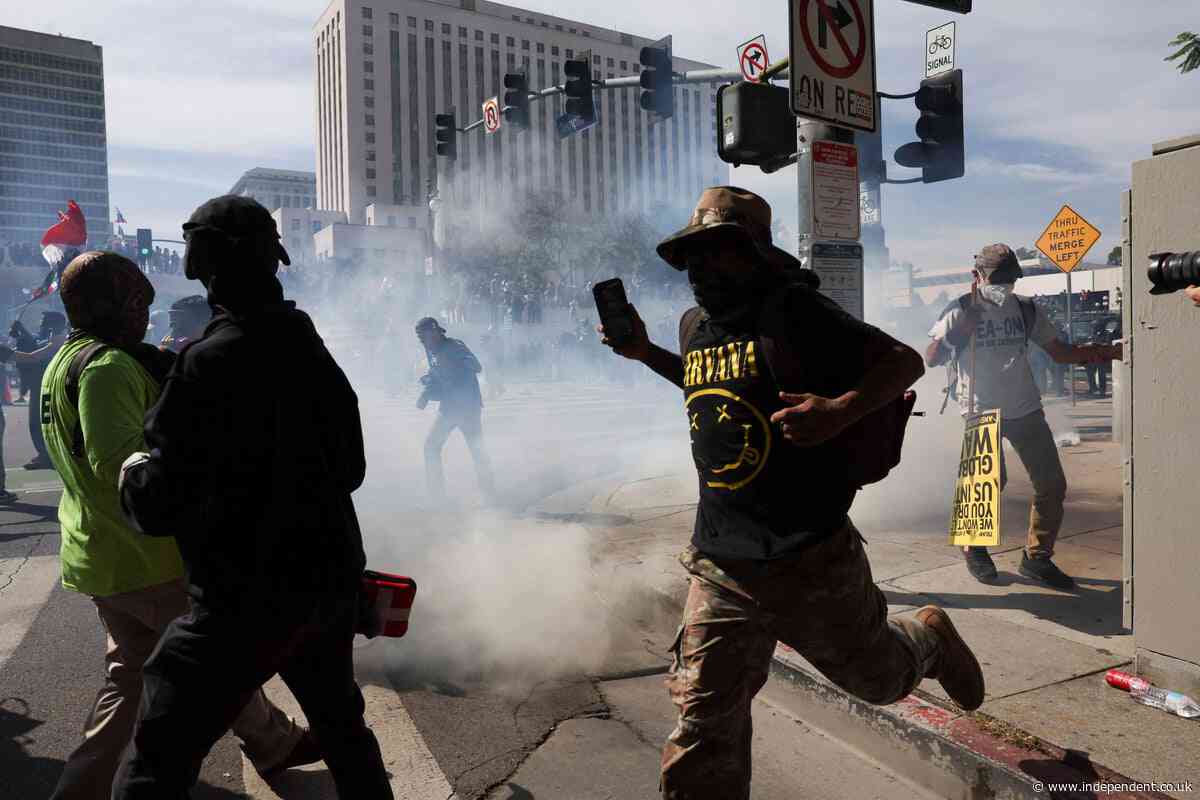 ‘No Kings’ protests live updates: Cops use tear gas to disperse anti-Trump crowd in Los Angeles