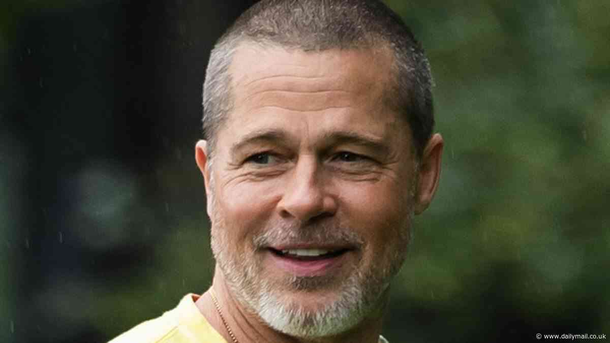 Brad Pitt, 61, debuts bizarre tie dye look in latest midlife crisis makeover