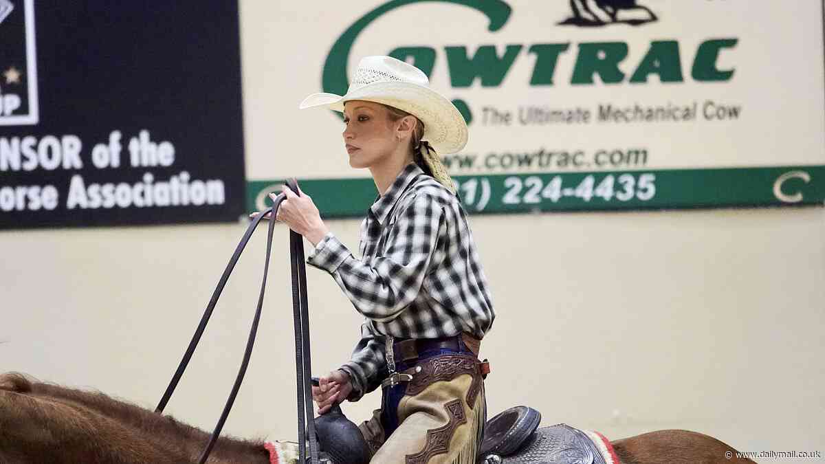 Bella Hadid shows off her cowgirl skills with boyfriend as she ditches world of fashion for new Texas life