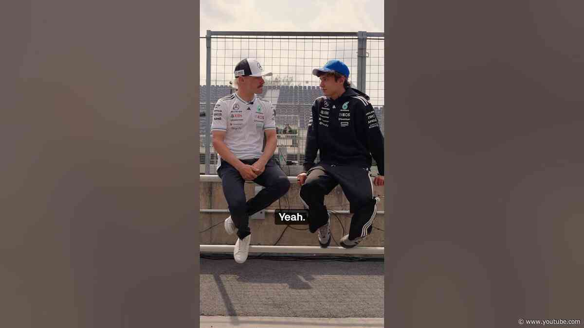 Valtteri catches up with Kimi after his first nine races 👀 #f1 #formula1 #mercedesf1