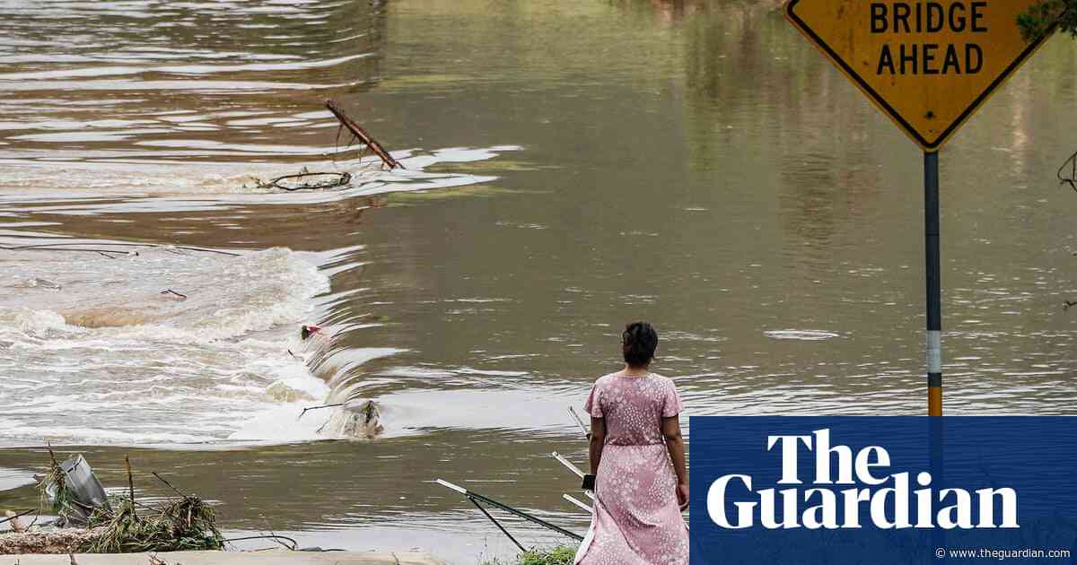 Weather tracker: supercharged storms hit Texas’s ‘Flash Flood Alley’