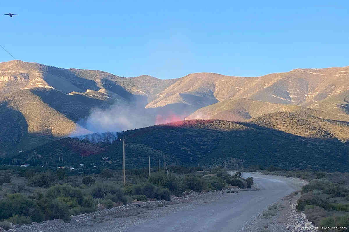 Residents evacuated after fire burns near Trout Canyon Road area east of Pahrump