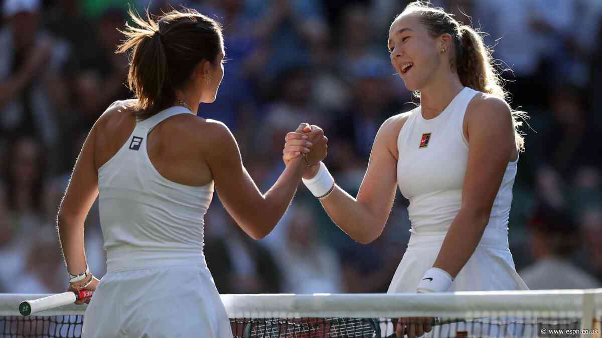 Navarro falls to Andreeva, who is last to realize