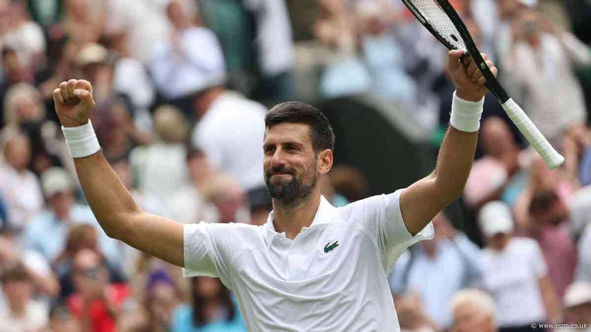 Djokovic grinds out win to reach Wimbledon last 8